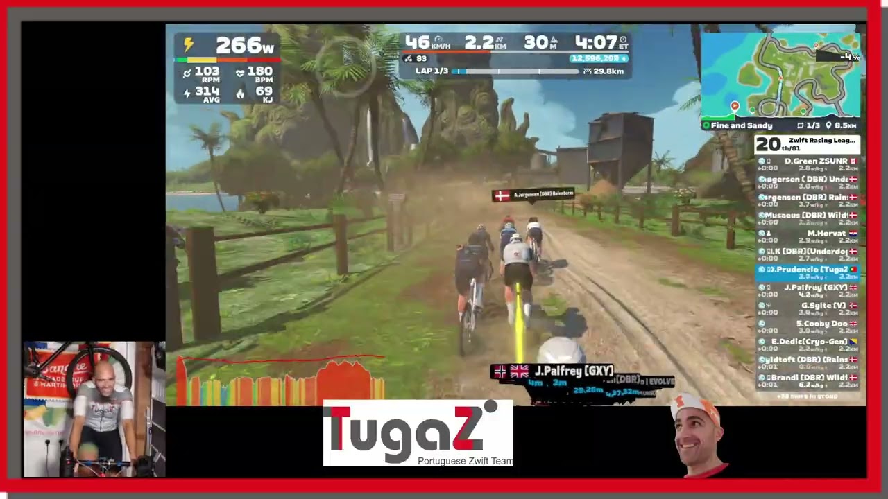 Zwift - Race: ZRL: Coast Clash - Open Olive Division 1 (C) on Fine and Sandy in Makuri Islands