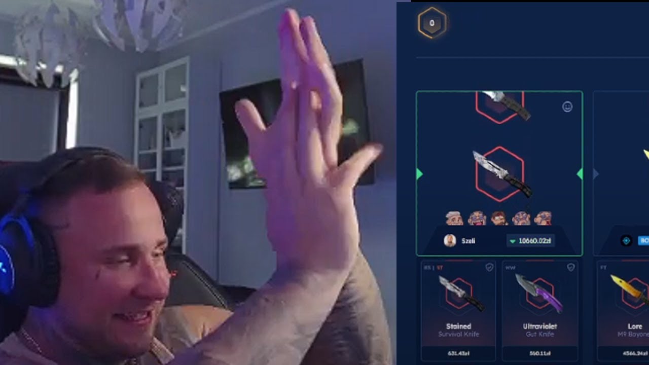 SZELIGA WYGRYWA BITWE ZA 118K ZŁ NA CS GO SKINS!!