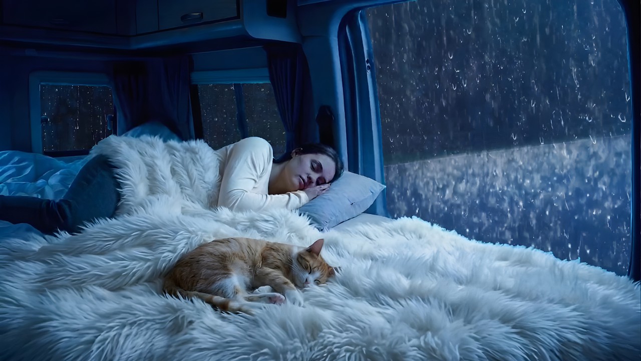 Rain Sounds for Sleeping – Gentle Rain & Soft Thunder for Fast, Deep Sleep and Insomnia Relief