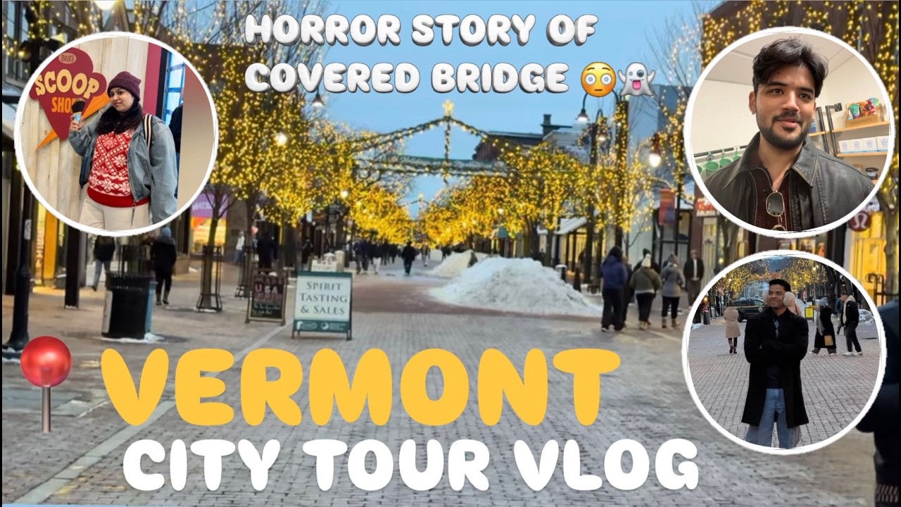 Vermont City Vlog 🌲🌫️ | Found a Haunted Covered Bridge 🌉👻😱