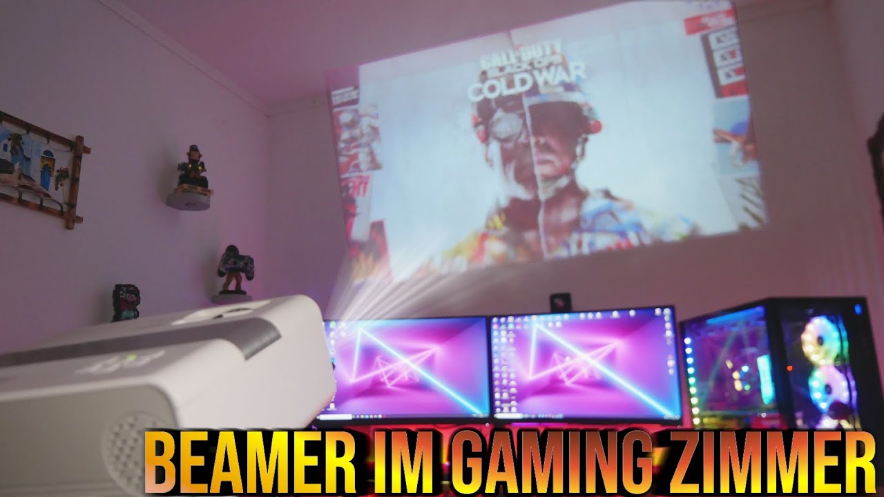 LOW BUDGET BEAMER! IM GAMING ZIMMER ! TECHNAXX TX-127 (GEWINNSPIEL INFO)