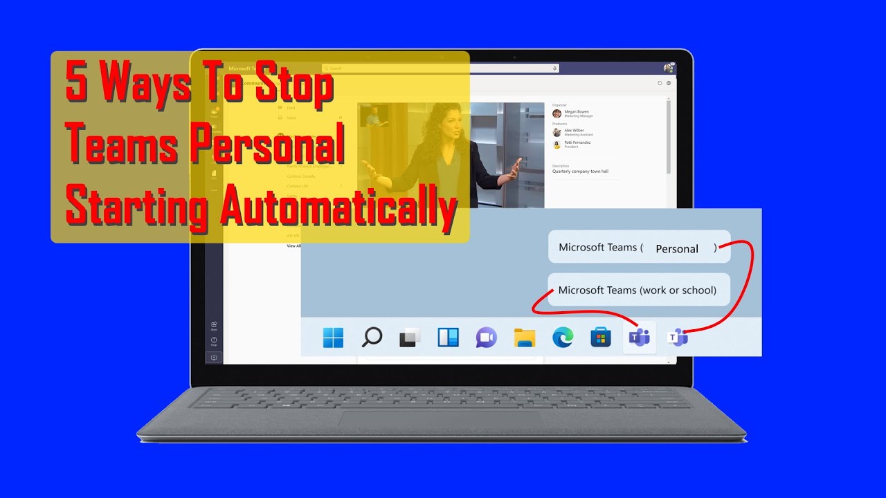 How To Disable Microsoft Teams Personal Starting Automatically