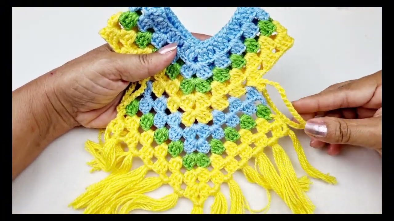 PUXADOR DE FOGÃO VESTIDINHO (PONCHO) EM CROCHÊ @PittysArts