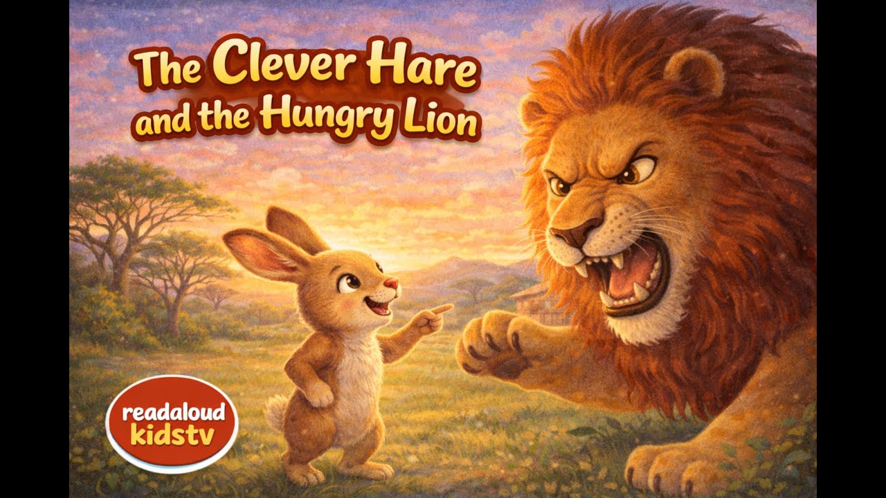 The Clever Hare and the Hungry Lion | African Folktales for Kids | ReadAloud Bedtime Stories 
