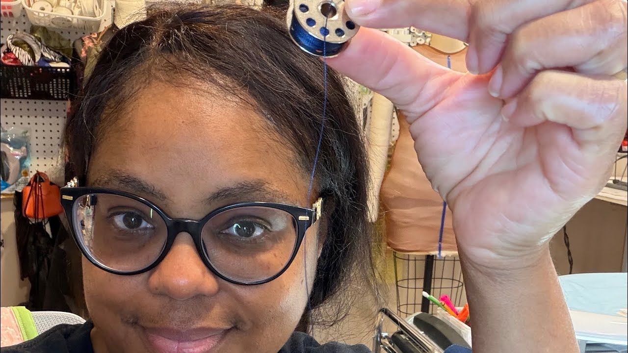 Let’s wind a bobbin on an industrial Juki sewing machine!