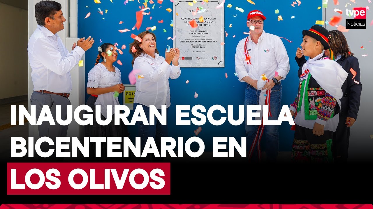 Presidenta Boluarte participa en inauguración de Escuela Bicentenario I. E. n.° 2096 Perú - Japón