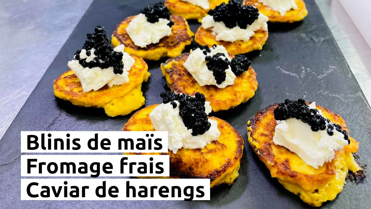 Blinis de maïs pour l'apéro