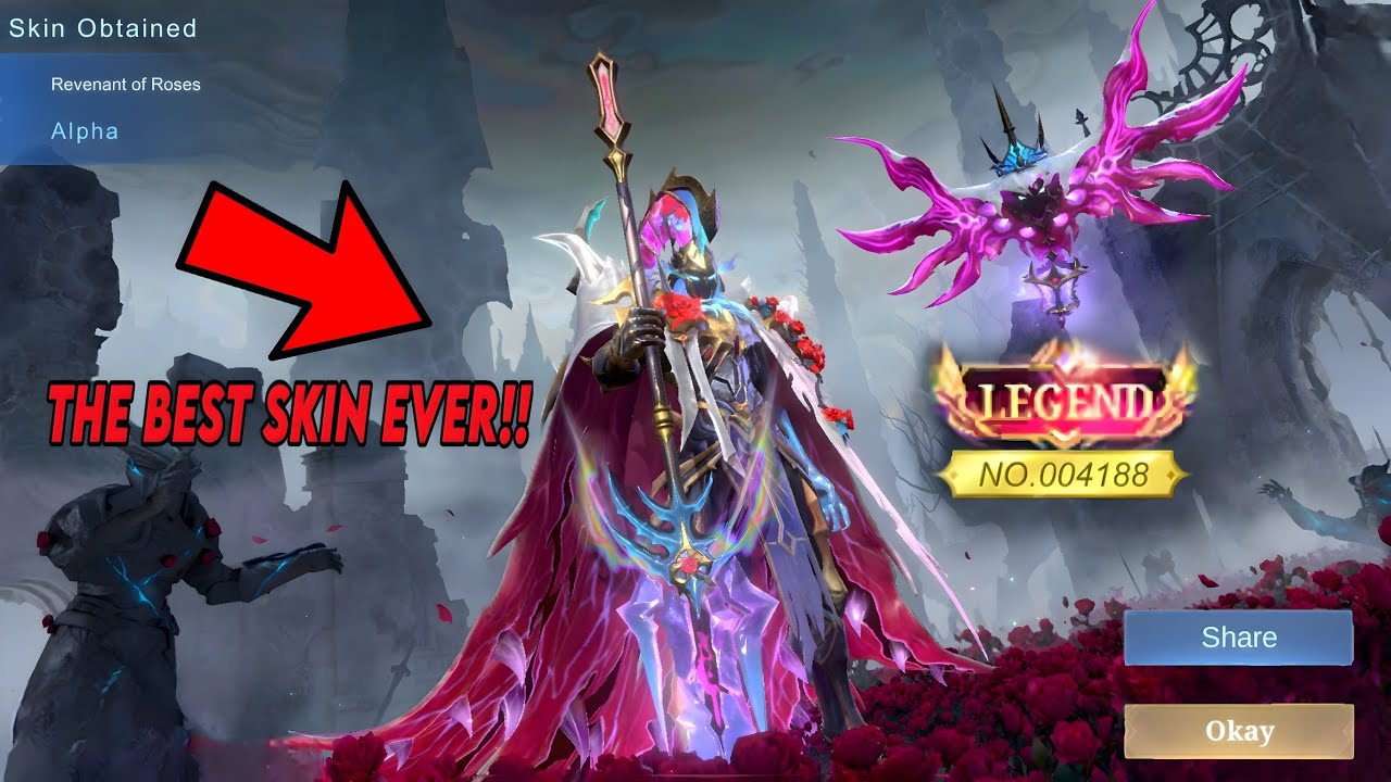 ALPHA LEGEND SKIN IS FINALLY HERE!🔥REVENANT OF ROSES (best skin ever!?) - MLBB