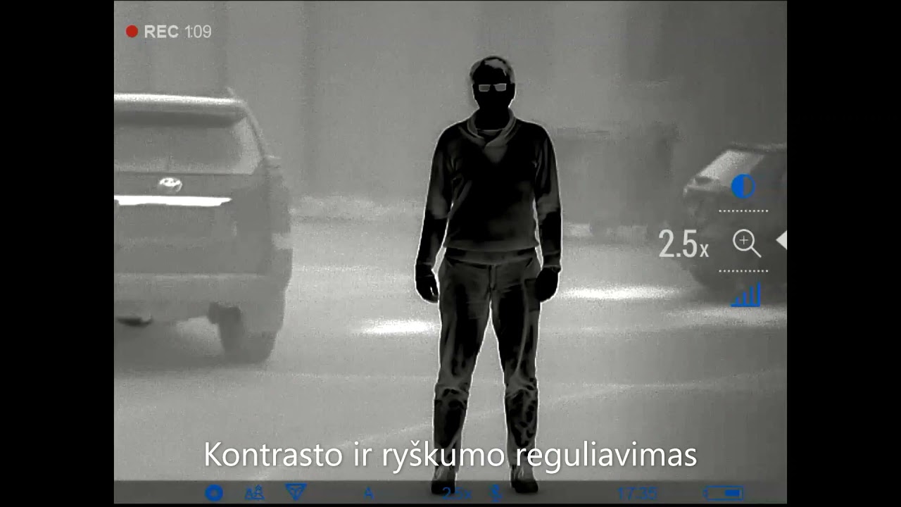 Thermal Zone. Brightness and contrast adjustment in Pulsar thermal imagers