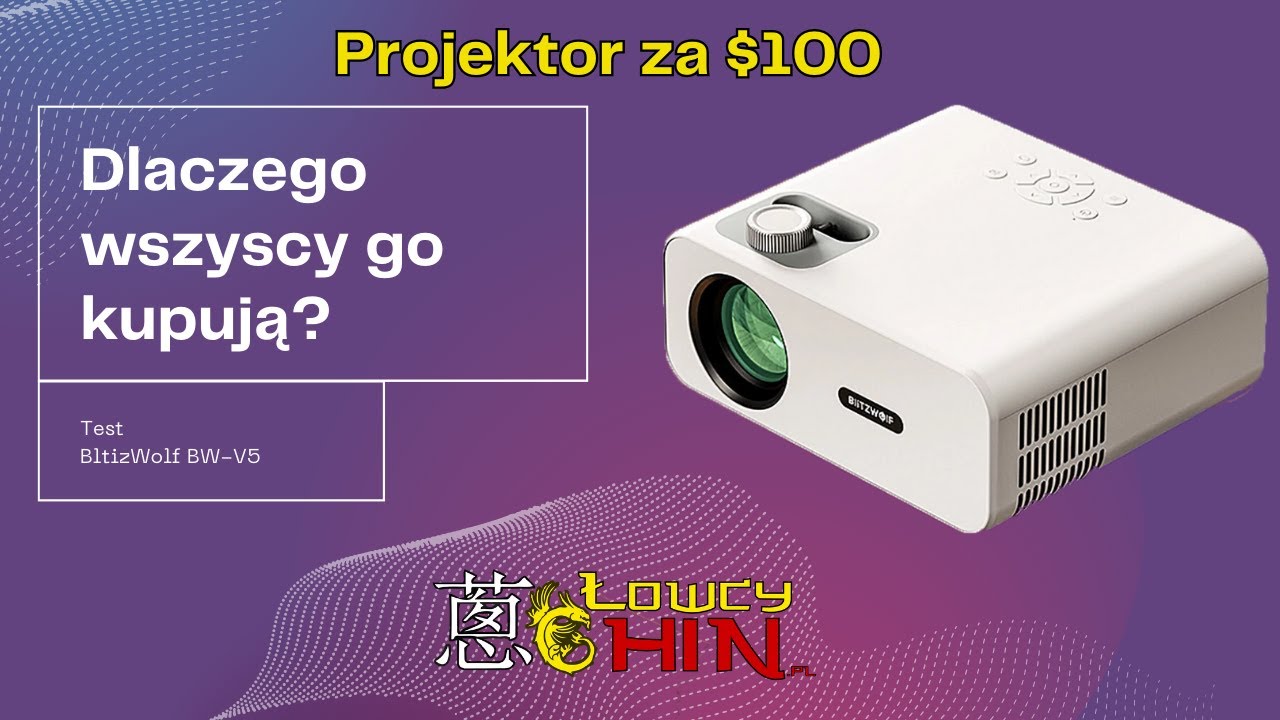 Test projektora BlitzWolf BW-V5 - Recenzja LowcyChin.pl