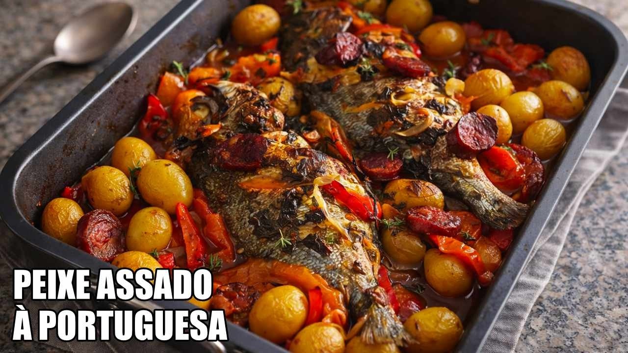 Dourada no Forno - Peixe Assado à Portuguesa