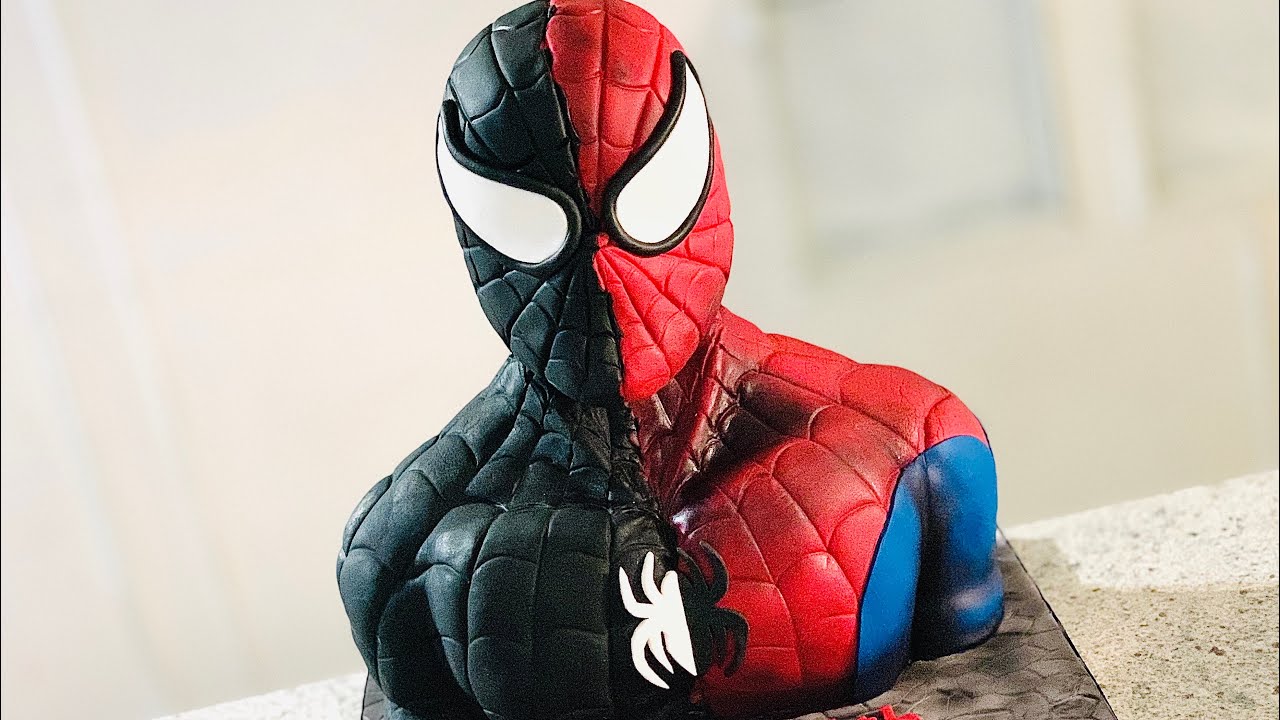 How to make a 3D Spiderman Cake