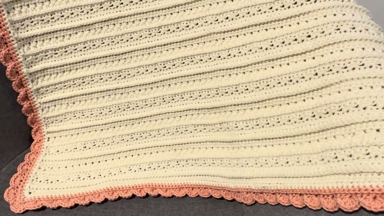 Crochet baby blanket #crochet #crochetbabyblanket 