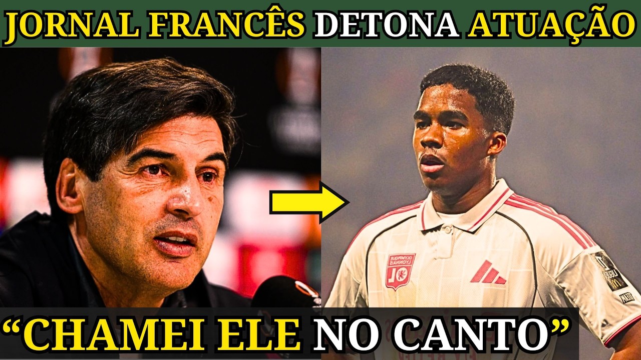 OLHA A REAÇÃO DA MÍDIA E DO TÉCNICO DO LYON APÓS ÊNDRICK JOGAR MAL E VER LYON PERDER NA LIGUE 1
