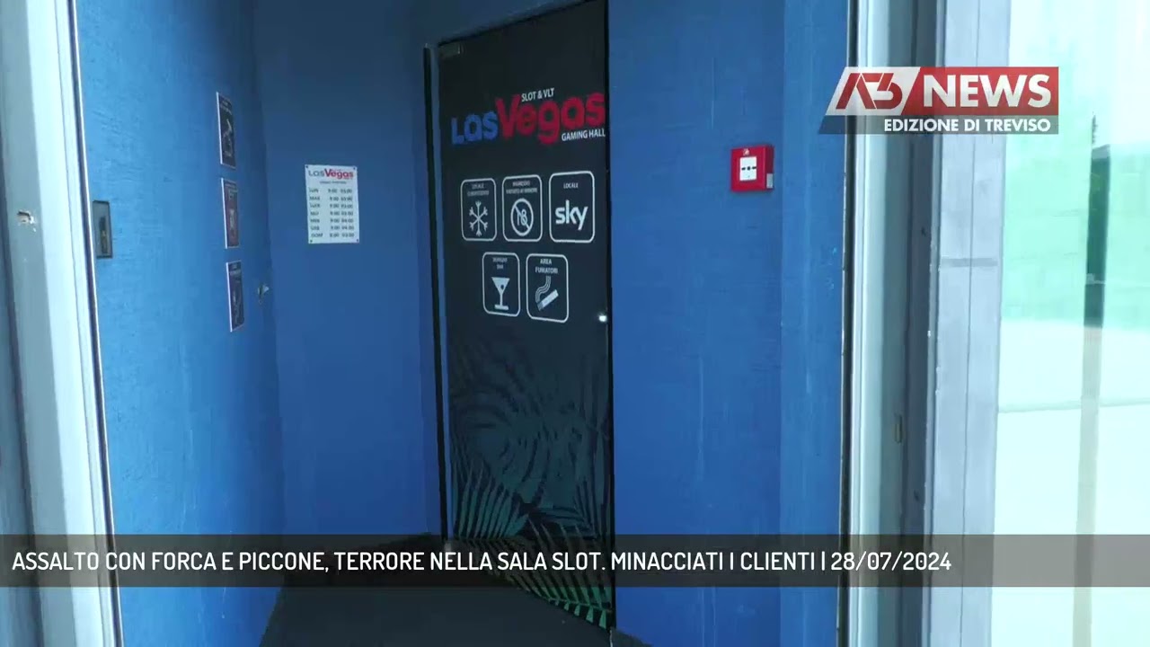ASSALTO CON FORCA E PICCONE, TERRORE NELLA SALA SLOT. MINACCIATI I CLIENTI | 28/07/2024