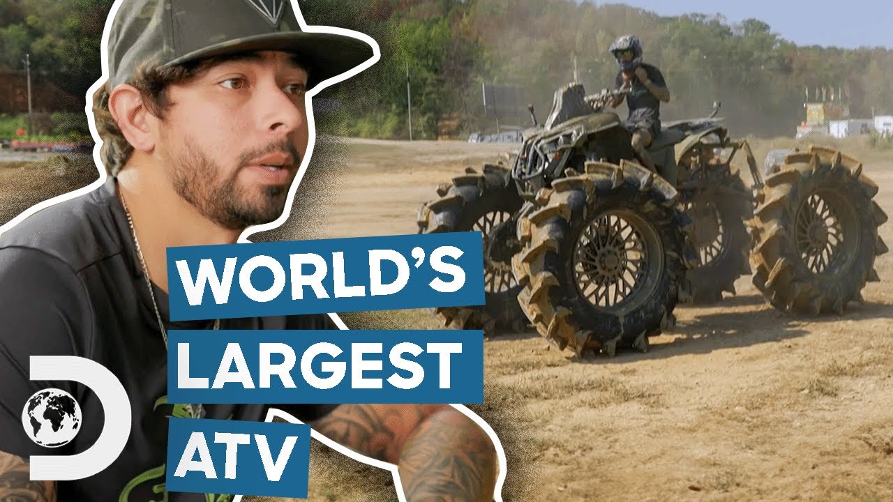 World's Largest ATV Wins $9,800 In A Big Tyre Race! | Mud Madness