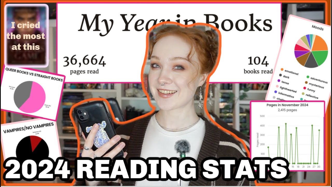 Моя статистика чтения за 2024 год! ✨📚 (теперь я статистик)