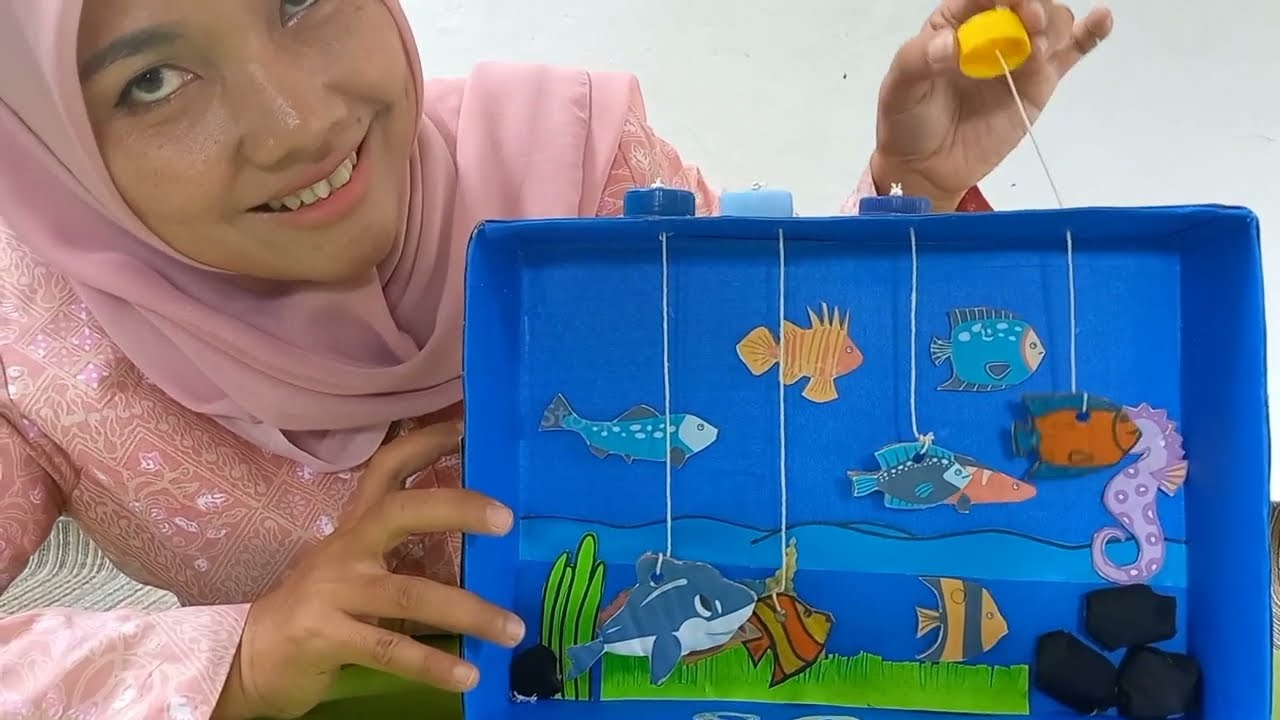 CARA MEMBUAT AQUARIUM DARI KARDUS BEKAS oleh LILIS MACHDARINI,S.Pd.