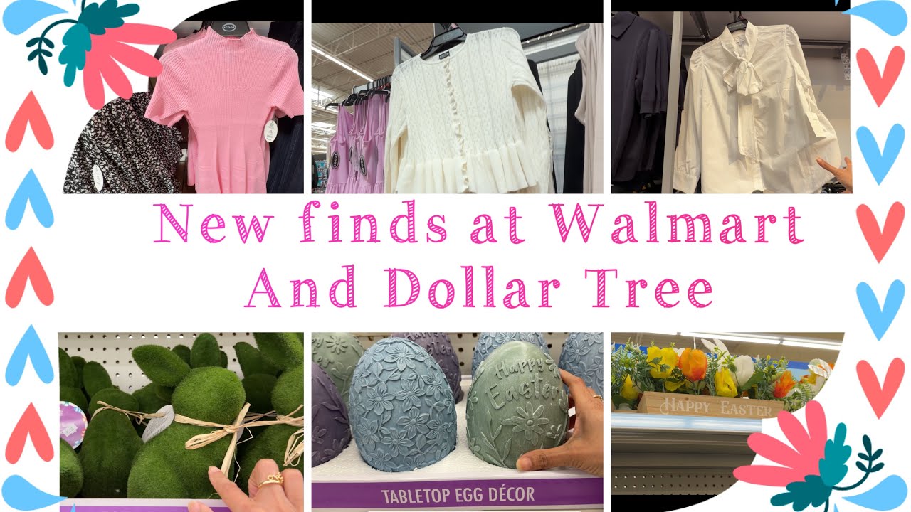 New finds at Walmart and cute Easter Decor at Dollar Tree