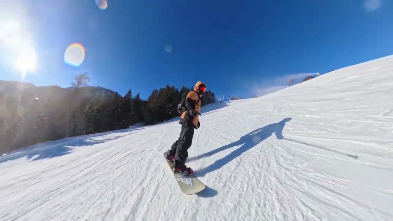Saalbach track 102 snowboarding (slow, chill)