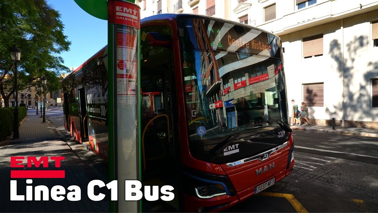 Автобус линии C1 - Валенсия, Испания - полное путешествие