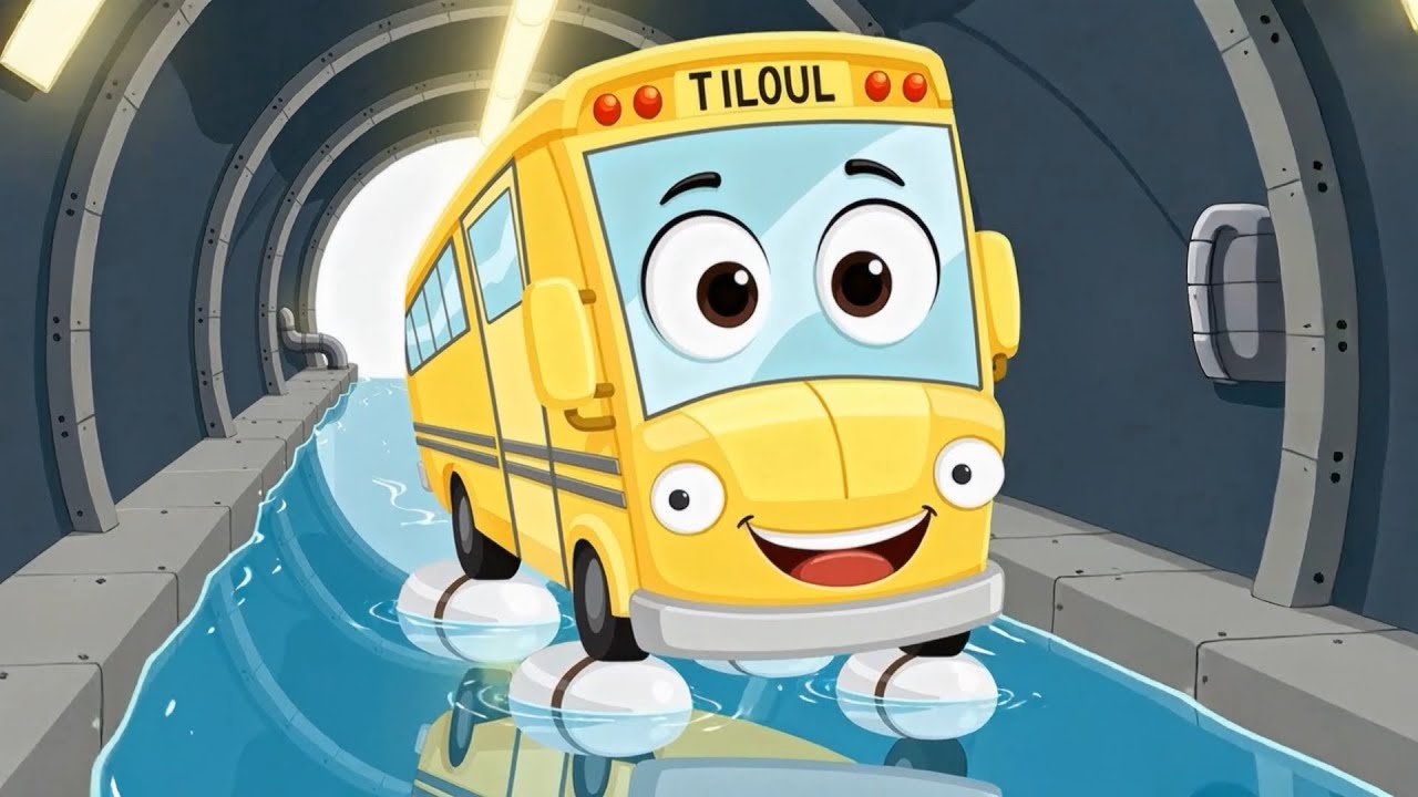 Happy School Bus | Sewer Clean | Children Song