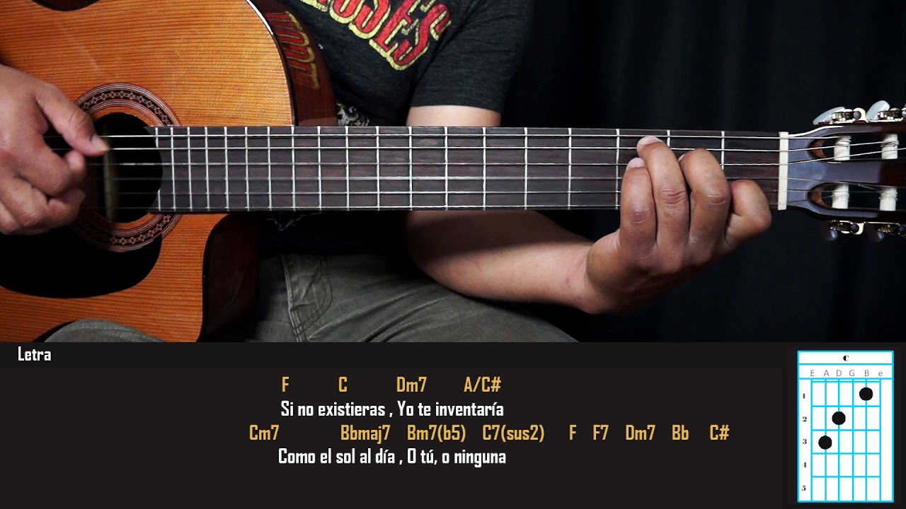 Como Tocar - O Tu o Ninguna - Luis Miguel - Tutorial para Guitarra - Acordes