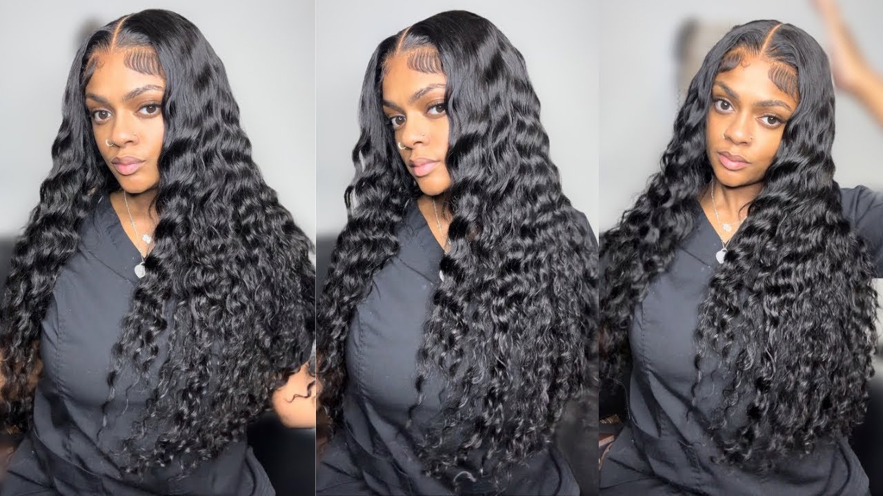 DETAILED 5x5 CLOSURE WIG INSTALL! ULTIMATE LACE MELT LOOSE DEEP WAVE WIG FT. WIGGINS HAIR