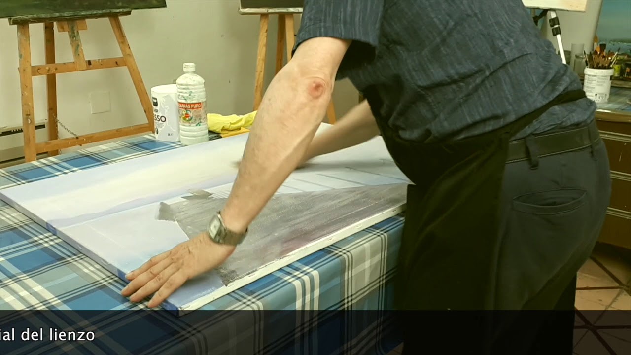 Cómo reutilizar un lienzo pintado con óleo