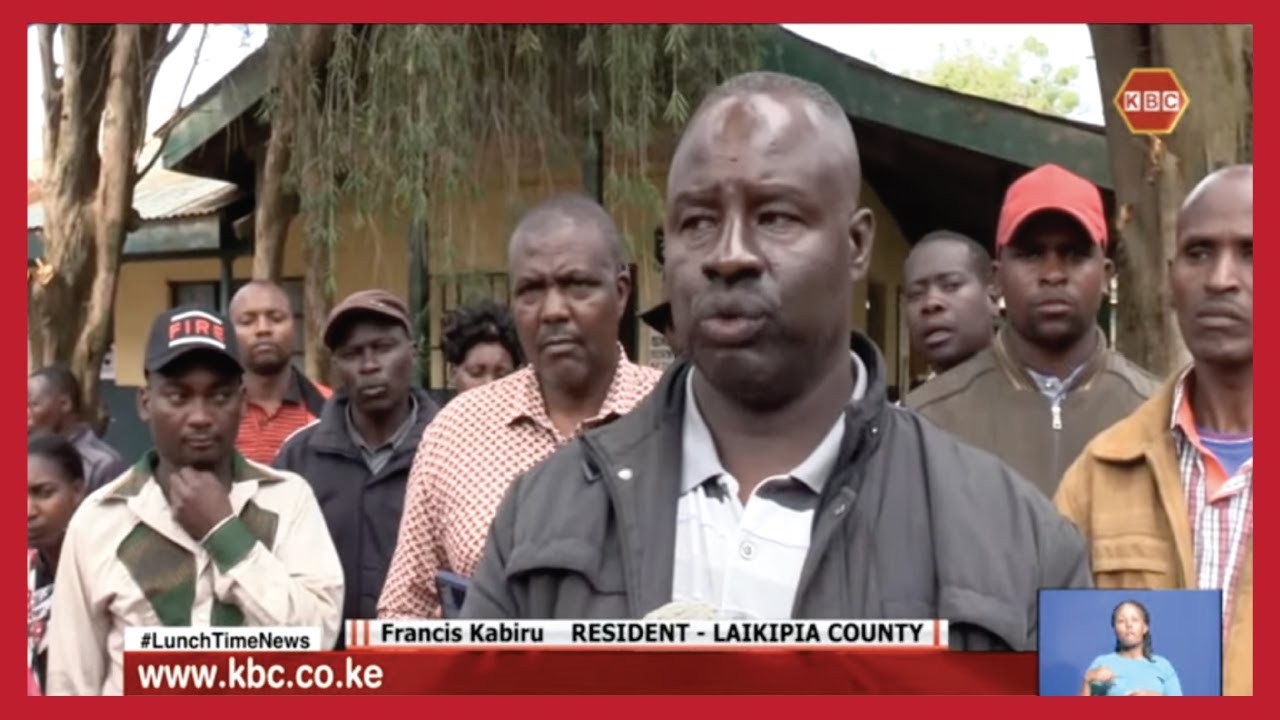 Residents march to protest rising robbery incidents in Laikipia
