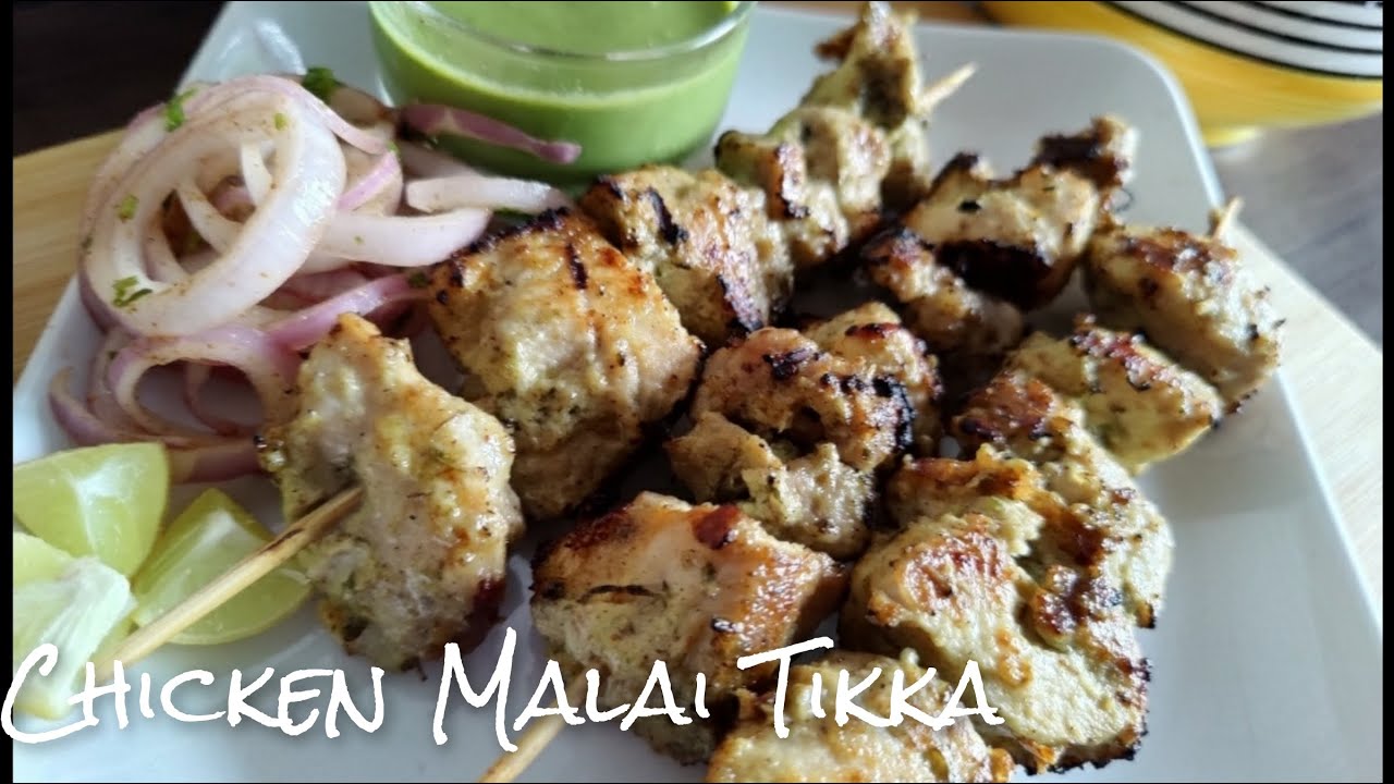 Chicken Malai Tikka | Without oven without tandoor | Chicken reshmi kabab | Vidz Cooking
