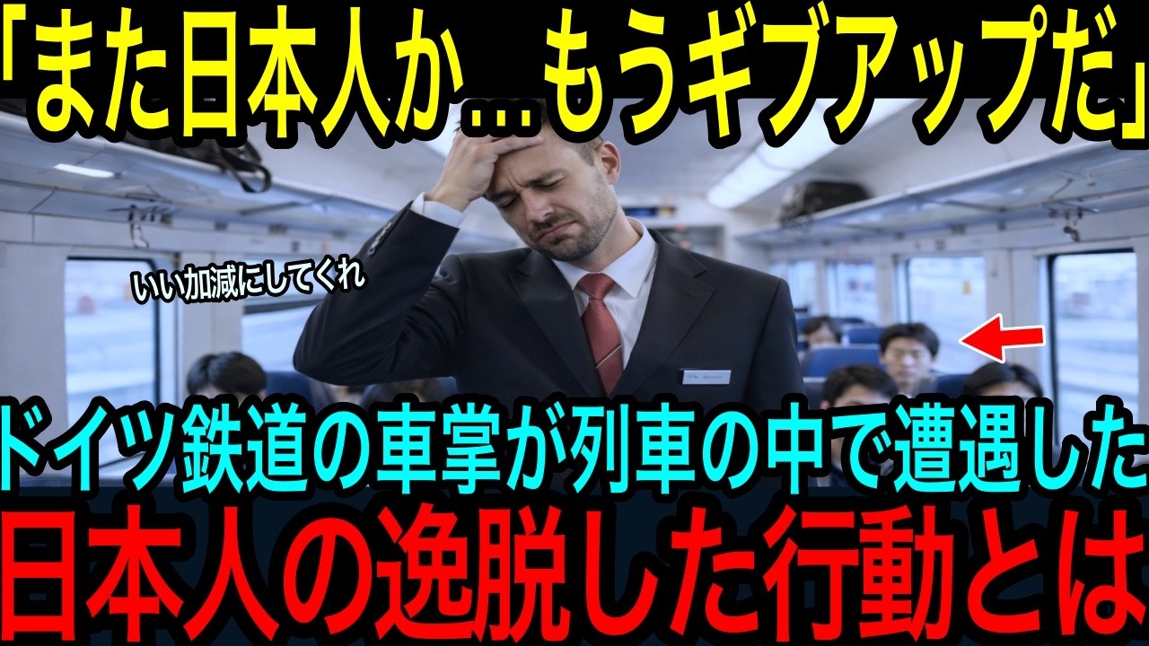 【海外の反応】「また日本人か…最悪だ」ドイツ鉄道の車掌がため息→3時間停電後に見た“日本人だけの行動”に言葉を失った理由