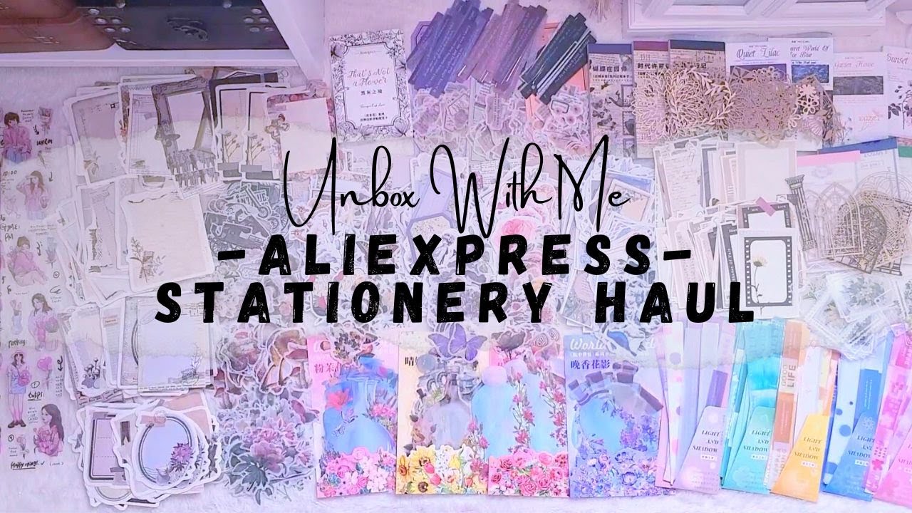 ASMR Unboxing | Huge AliExpress Stationery Haul Part 4