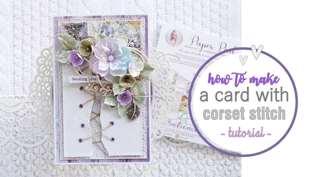 How to Make a Card with Corset Stitch