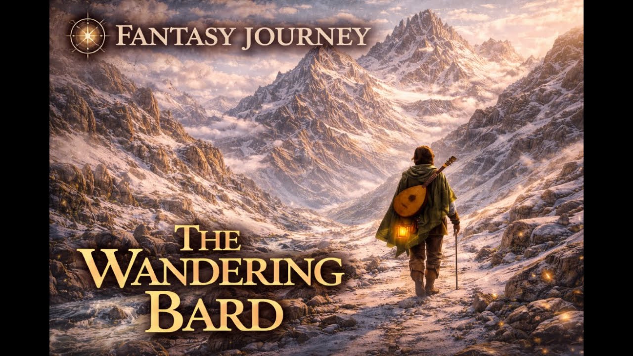 A Bard’s Journey to the Mountains 🌿 Fantasy Ambient for DnD & Relaxation