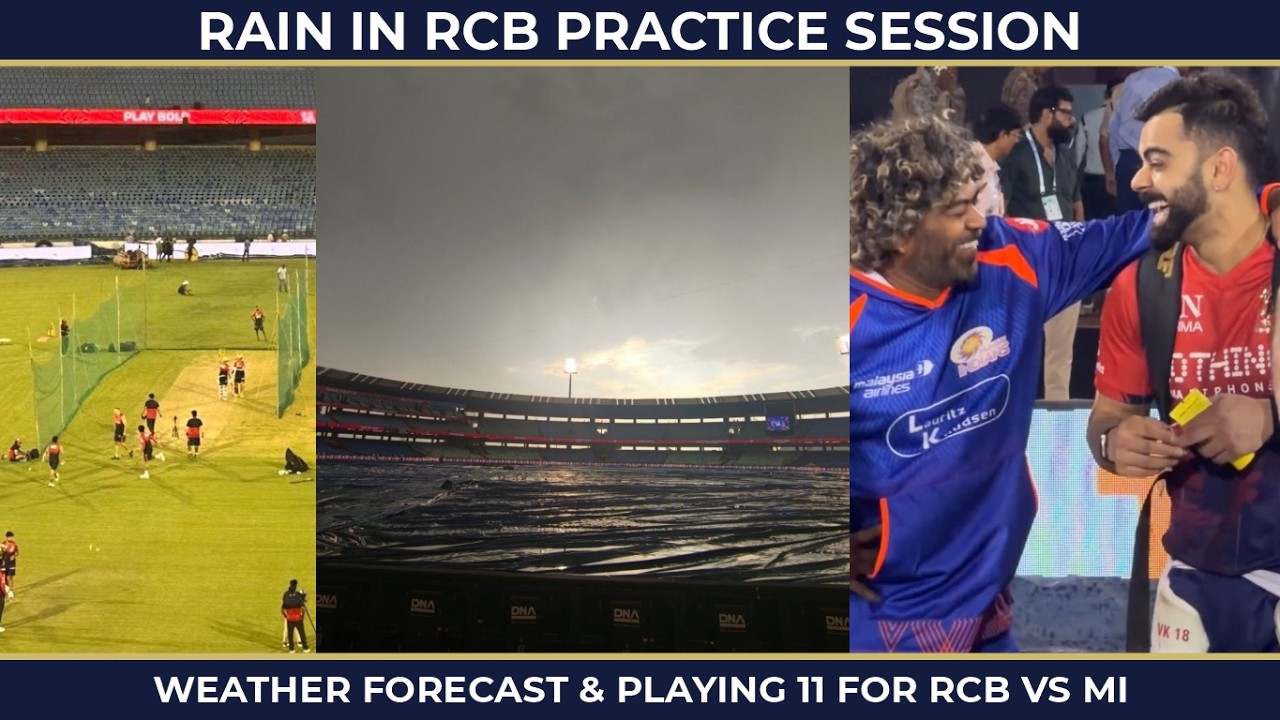 Rain Scare in Must-Win Match for RCB | Weather Update, Playing XI Changes | RCB vs MI in Raipur