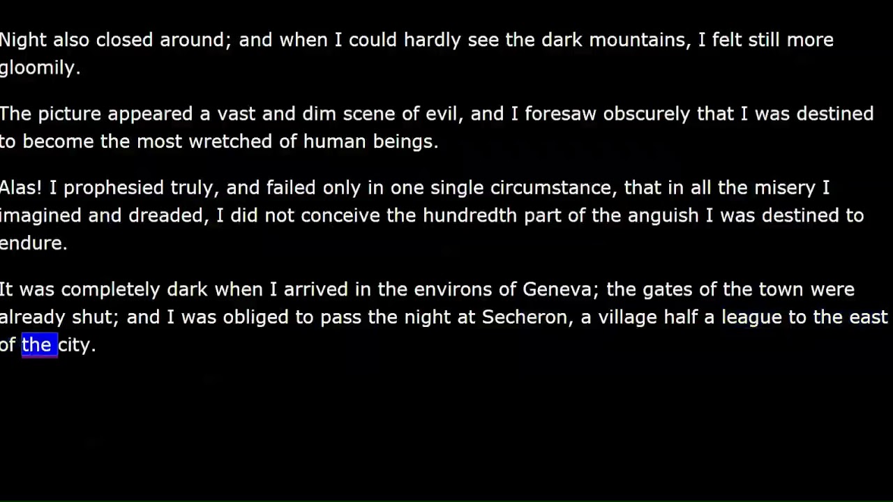 Frankenstein - 1818 - by Mary Shelley - Volume 1 - Chapter 6