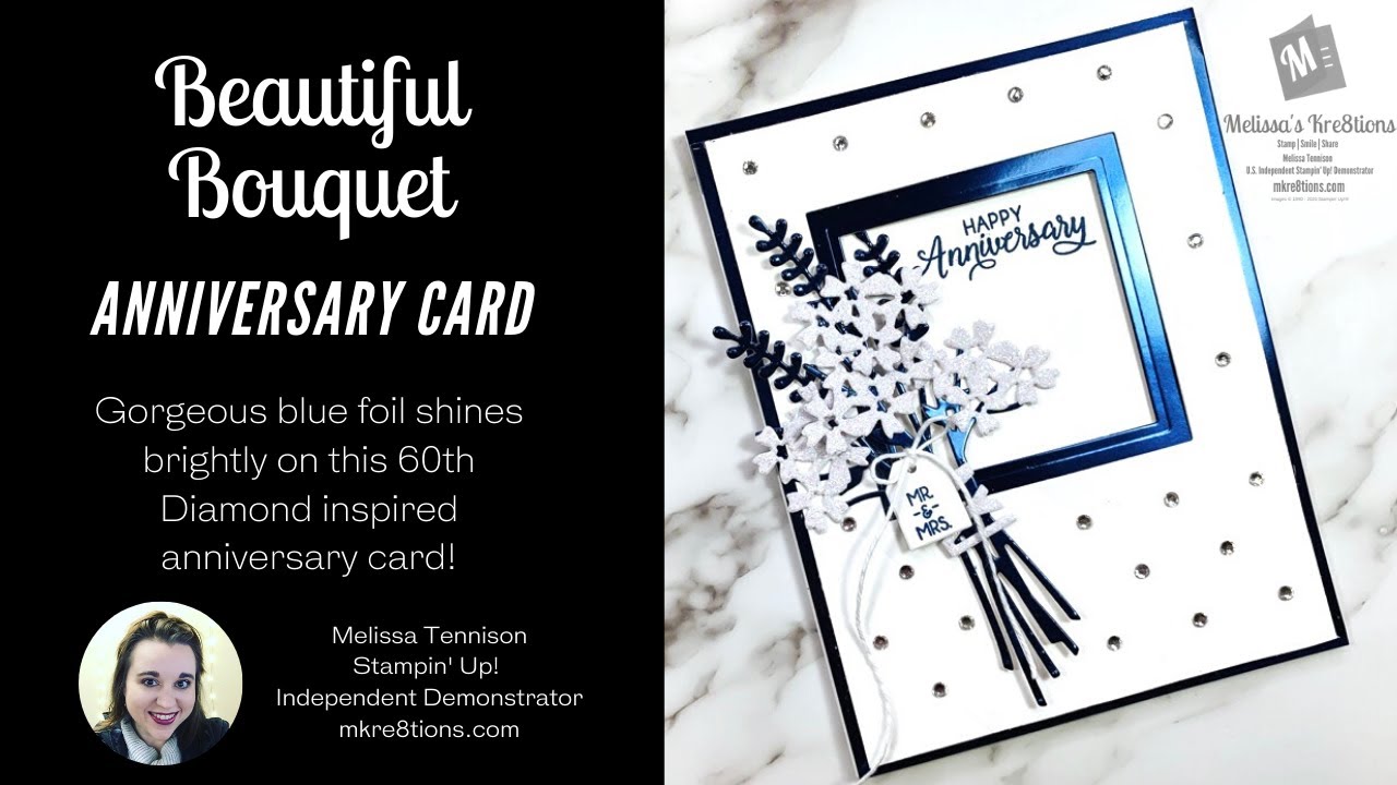 Beautiful Bouquet Anniversary Card with MKre8tions | Stampin' Up!®️