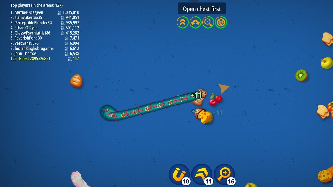 worms Zone LIVE Gameplay 🔴
