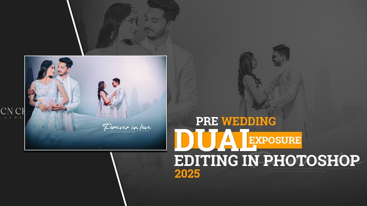 Pre Wedding Poster Design DM in photoshop 2025