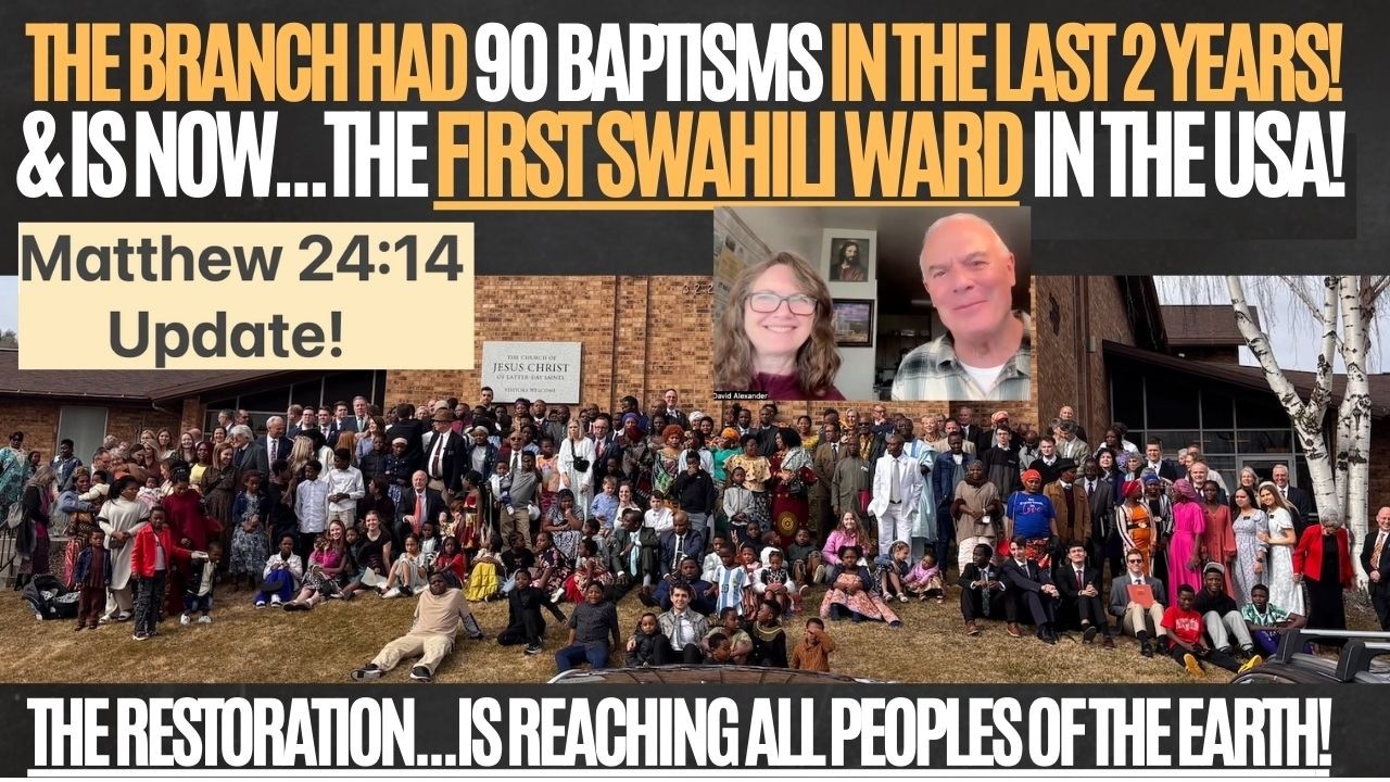 THIS BOISE BRANCH HAD 90 BAPTISMS IN THE LAST 2 YEARS AND IS NOW THE FIRST SWAHILI WARD IN THE USA!