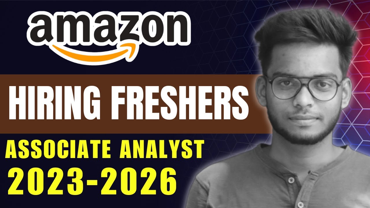 Amazon Hiring Associate Analyst for Freshers | Freshers Jobs in Amazon | Manual Testing | Gowtham M