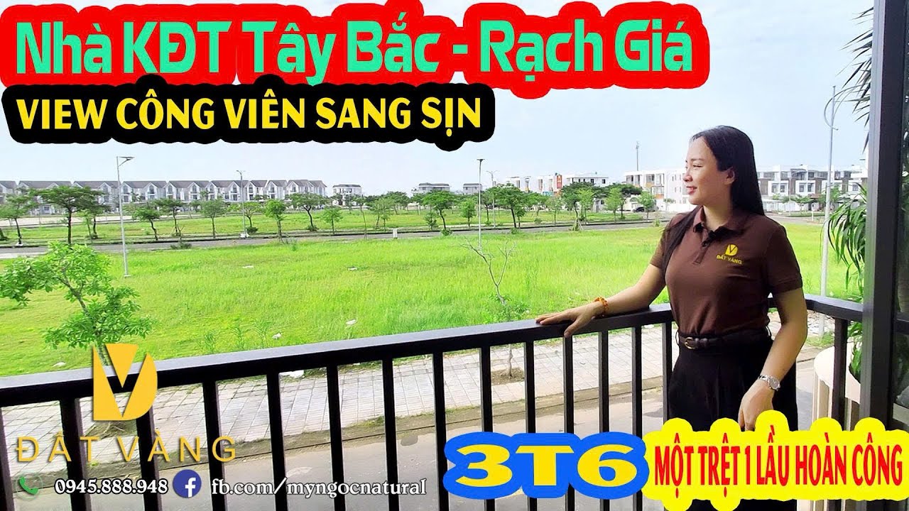 Nhà KĐT Tây Bắc p Rạch Giá. Một trệt Một lầu tặng full nội thất. View xịn nhất khu vực, 