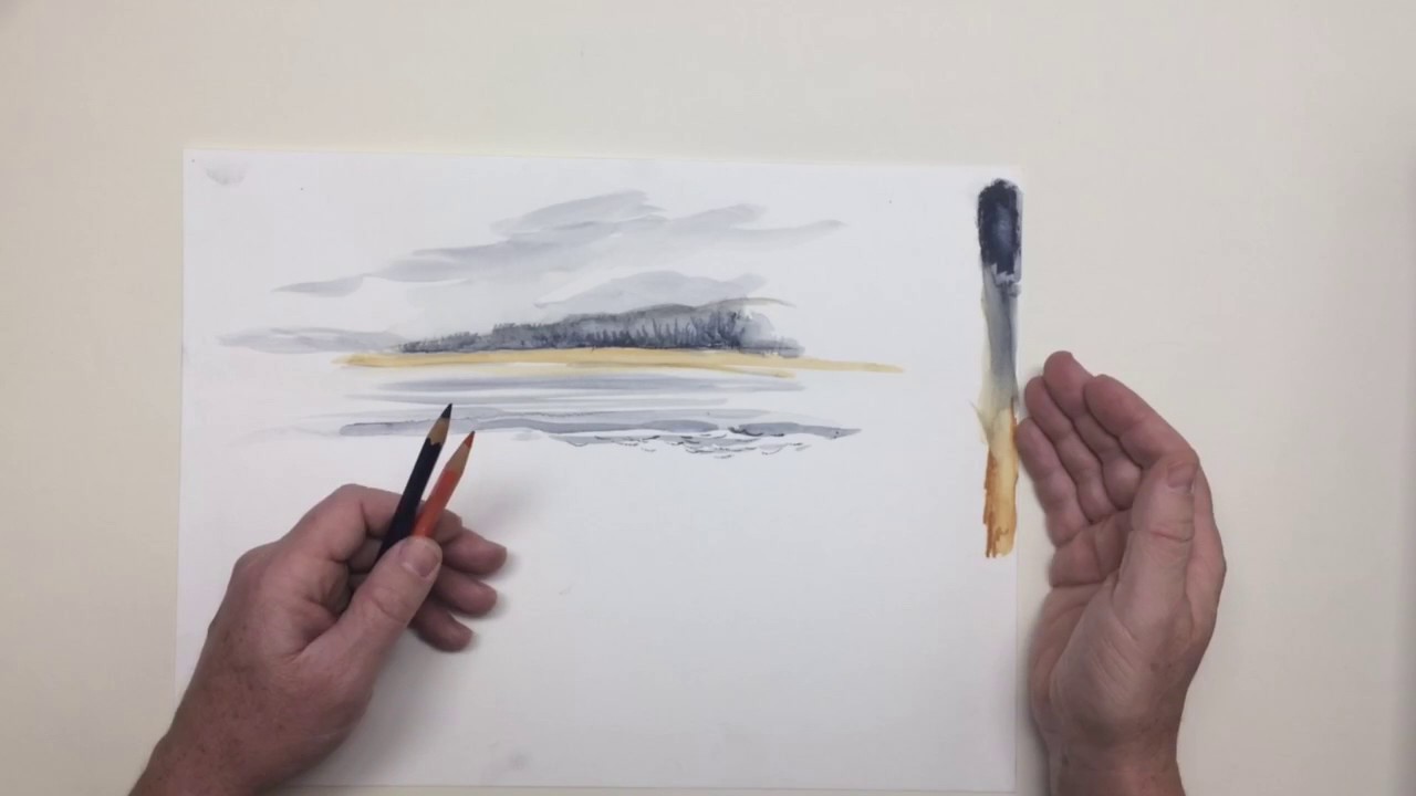 Wie verwende ich Aquarellstifte?
