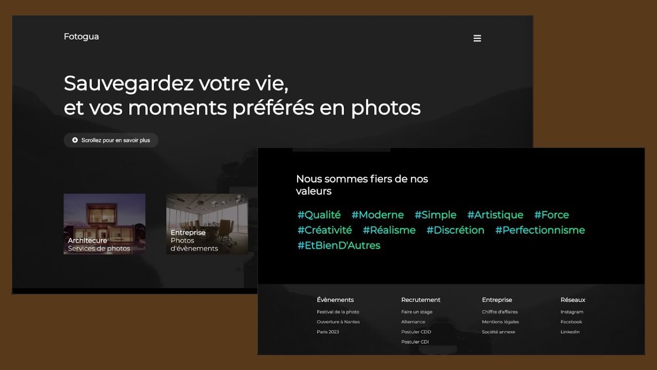 Comment Créer le site Moderne et Responsif d'une Agence de Photographie en HTML & CSS ?