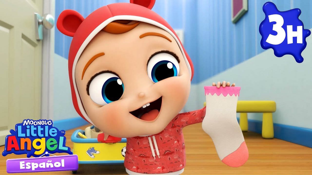 ¿Quién tomó los calcetínes de la familia? 🧦 Canciones Infantiles🎵| Moonbug Español | Little Angel