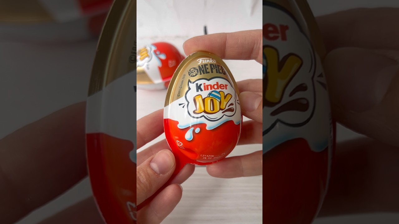 Unpacking Kinder Joy One Piece Funko Pop 2026 ASMR unboxing video