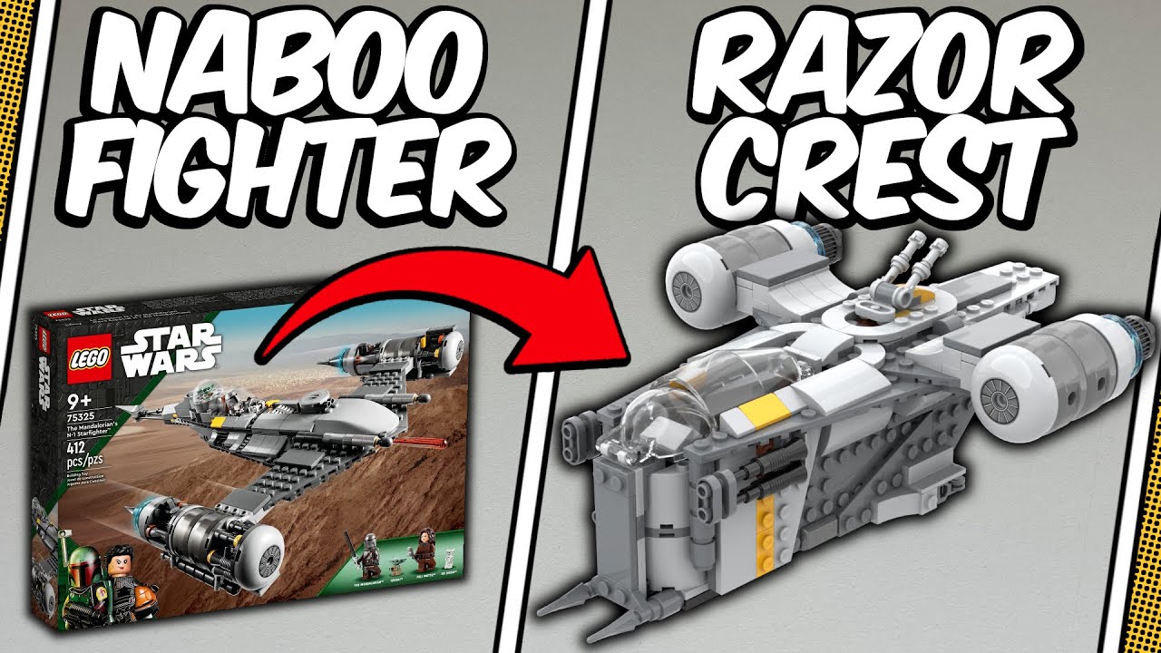 Turning Mando's N-1 Into a Razor Crest STARFIGHTER - LEGO Star Wars 75325 Alternate Build