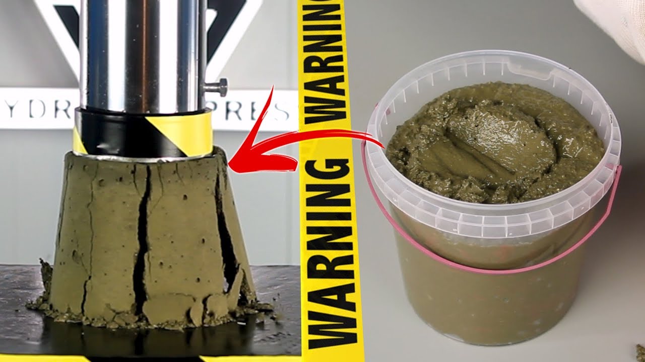 60 SECONDS Experiment - HYDRAULIC PRESS VS Cement | CRASH TEST