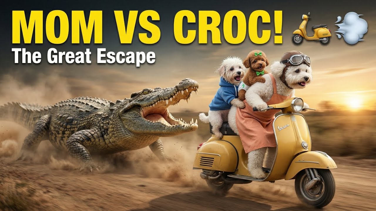 My Puppy got ATTACKED by a Giant Crocodile! 🐊😱 (Mom Rescues)